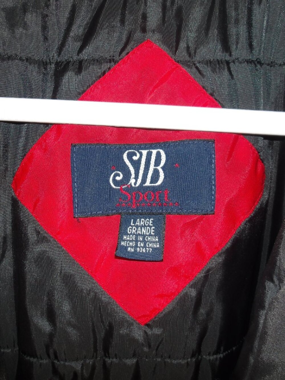 SJB Womens Red Black Hooded Parka Zip Pockets Drawstring Waist Adjustable Sleeve - Picture 9 of 16